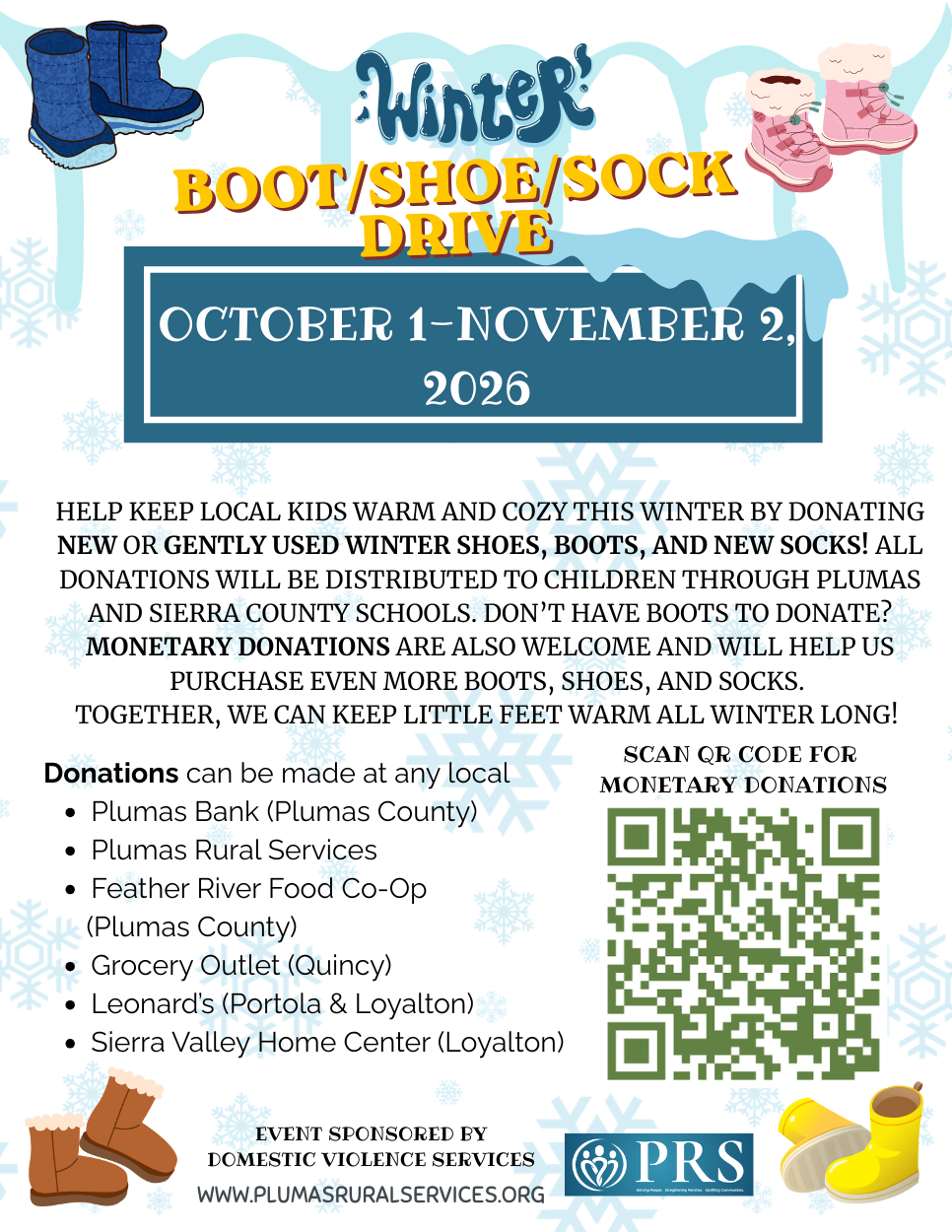 2nd Annual Boot, Shoe, and Sock Drive