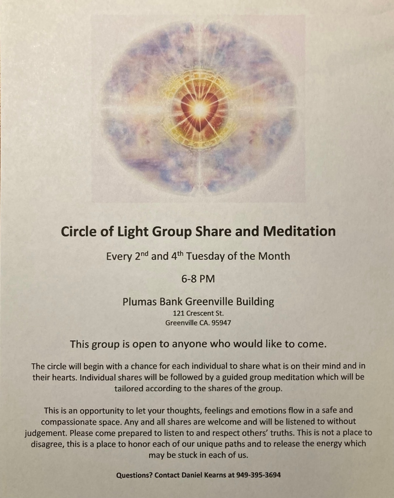 Circle of Light Group Share and Meditation