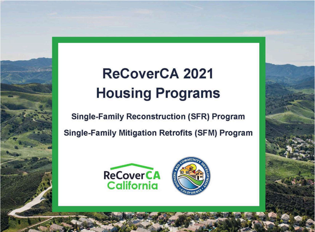 ReCoverCA 2021 Housing Programs