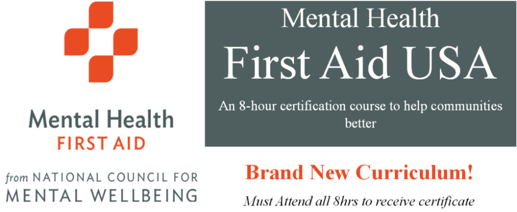 Mental Heath First Aid - January 21st, 2023